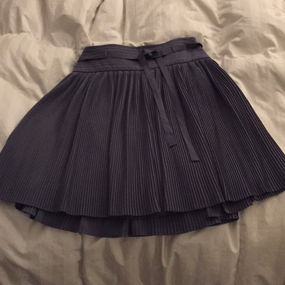 Charcoal pleated skirt in like new condition!